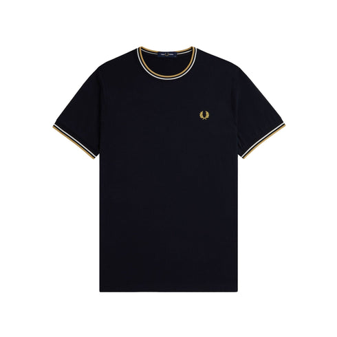 Fred Perry T-shirt T-shirt Uomo Twin Tipped doppia righe S P25 - FRED PERRYM1588 - W53 - S - Francavilla Moda
